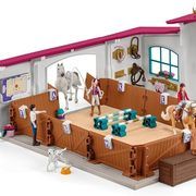 Figurine set Schleich Horse Club Riding Hall Peppertree 42639, 179 pcs.