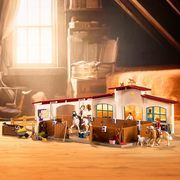 Figurine set Schleich Horse Club Riding Hall Peppertree 42639, 179 pcs.