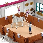 Figurine set Schleich Horse Club Riding Hall Peppertree 42639, 179 pcs.