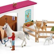 Figurine set Schleich Horse Club Riding Hall Peppertree 42639, 179 pcs.