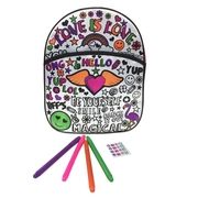 Kuprinė - dekoruok pats &quot;Colour Your Own Fashion Rucksack&quot;