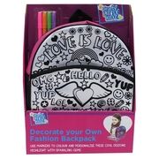 Kuprinė - dekoruok pats &quot;Colour Your Own Fashion Rucksack&quot;