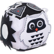 Educational sensory cube for babies Owl