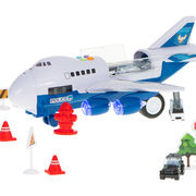 Airplane transporter with police cars KX5986