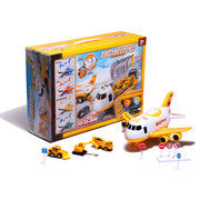 Airplane Transporter with Construction Vehicles KX6684_3