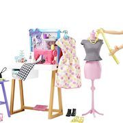 Barbie Fashion Designer Doll (12-in/30.40-cm), and Studio, 25+ Design and Fashion Accessories