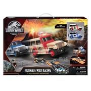 Jurassic world ultimate wild racing 2 player slot racing set