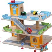Gerardo's toys 39263 wooden 3-story car park