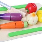 Gerardo's toys Sliceable Wooden Vegetables Set