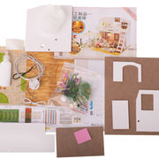 Wooden dollhouse for self-assembly KX6996