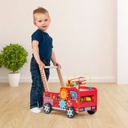 Squirrel Play Wooden Fire Engine Wagon