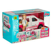 Mobile ambulance with doll and accessories