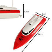 Remote controlled boat with remote control RC 4CH mini CP802, red KX9723_3
