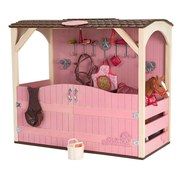 Our Generation stable for 46 cm dolls Horses Saddle Up Horse Stable and Accessories Playset (with defect)