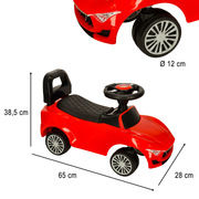 Push car with sounds and lights red KX4411_2