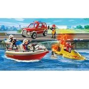 Playmobil 71569 City Action Firefighting Operation with Speedboat