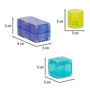 Glowing magnetic blocks 34 pcs. KX3628