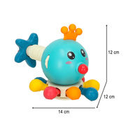 Sensory teether toy for babies "Octopus Bibi-inn", blue KX3605_1