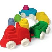 Sensory train for children - locomotive with soft blocks Clementoni 17961