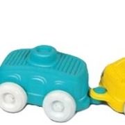 Sensory train for children - locomotive with soft blocks Clementoni 17961