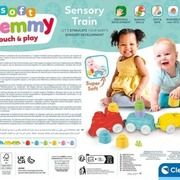 Sensory train for children - locomotive with soft blocks Clementoni 17961