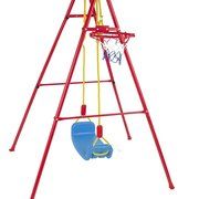 Children's swing with basketball hoop and ball KX7936