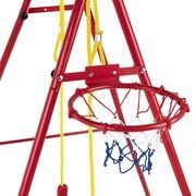 Children's swing with basketball hoop and ball KX7936