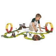 Jurassic Park Track Loop Set Cars Volcano Dine Figures