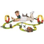 Jurassic Park Track Loop Set Cars Volcano Dine Figures