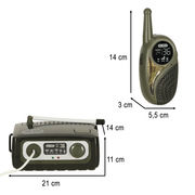 Children's walkie-talkies with central station khaki KX3635
