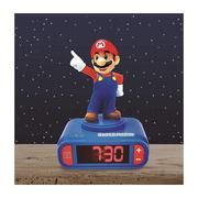 3D Super Mario Childrens Clock with Night Light