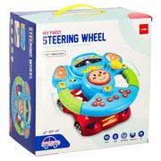 Toy interactive steering wheel with projector KX3310